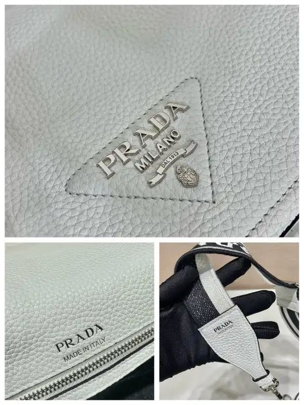 Yupoo bagsoffer prada Leather shoulder bag-23*18*9CM