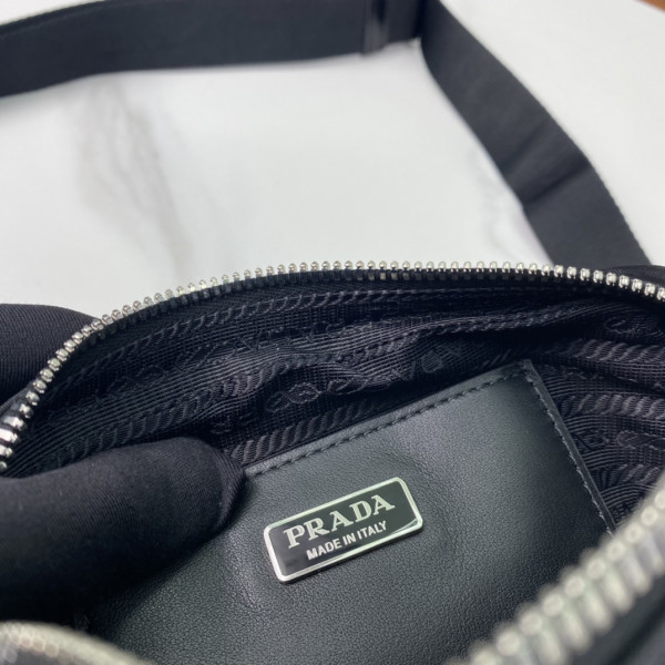 HOT SALE PRADA Re-Nylon and brushed leather shoulder bag