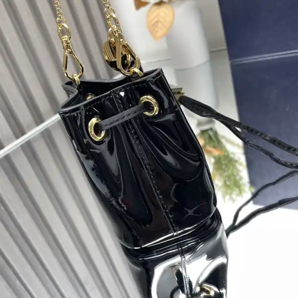 PRADA  Shearling Bucket Bag-9-9-6cm