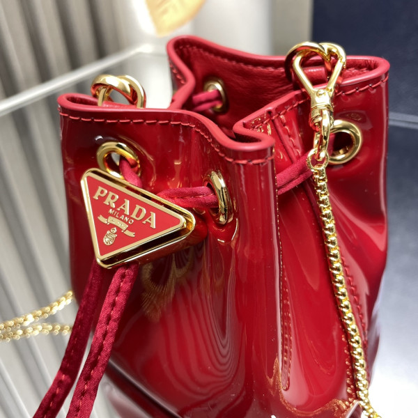 HOT SALE PRADA  Shearling Bucket Bag-9-9-6cm