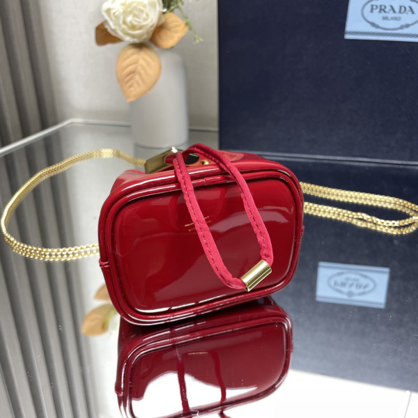 HOT SALE PRADA  Shearling Bucket Bag-9-9-6cm