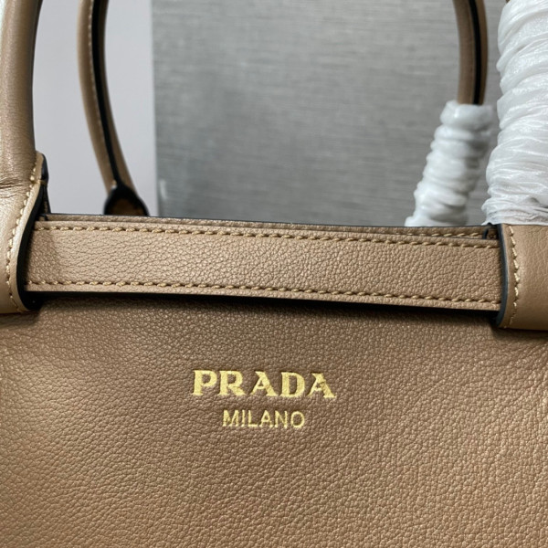 HOT SALE Prada Buckle leather handbag with double belt-35*25*14CM