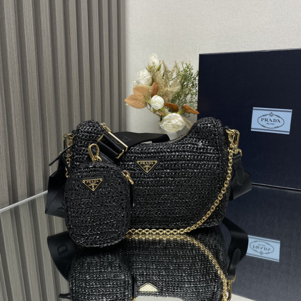 HOT SALE Prada Re-Edition 2005 crochet bag-23*16*7CM