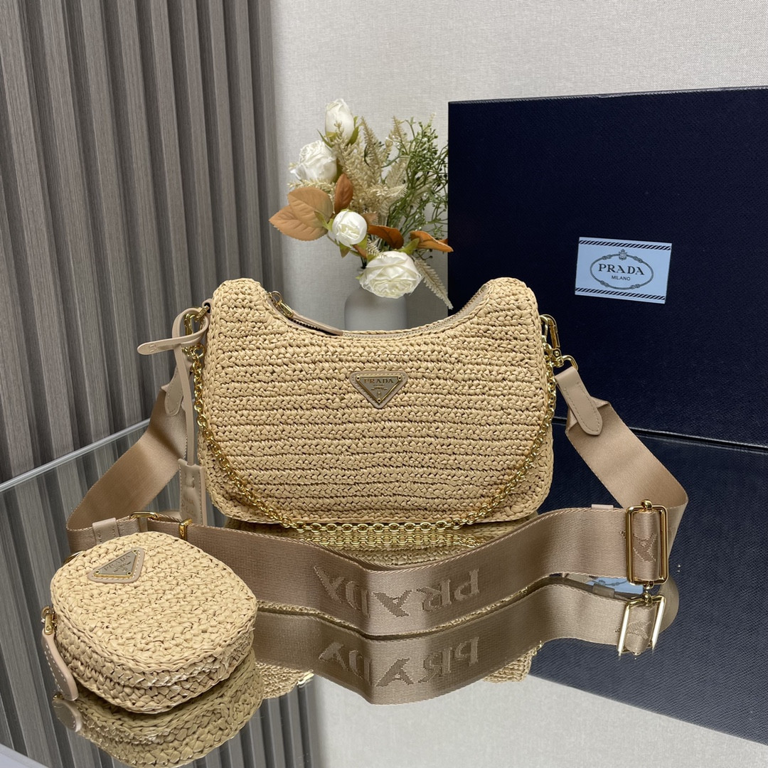 HOT SALE Prada Re-Edition 2005 crochet bag-23*16*7CM