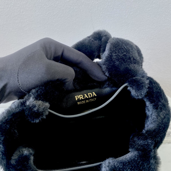 HOT SALE Prada Woolen Bucket Bag-18*15.5*10CM