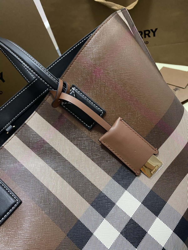 HOT SALE BURBERRY Medium Check Tote bag-34*14*28CM