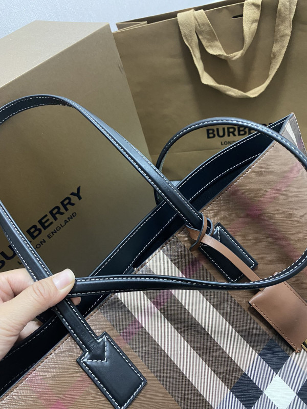 HOT SALE BURBERRY Medium Check Tote bag-34*14*28CM