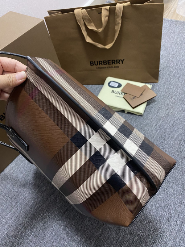 HOT SALE BURBERRY Medium Check Tote bag-34*14*28CM