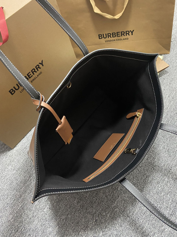 HOT SALE BURBERRY Medium Check Tote bag-34*14*28CM