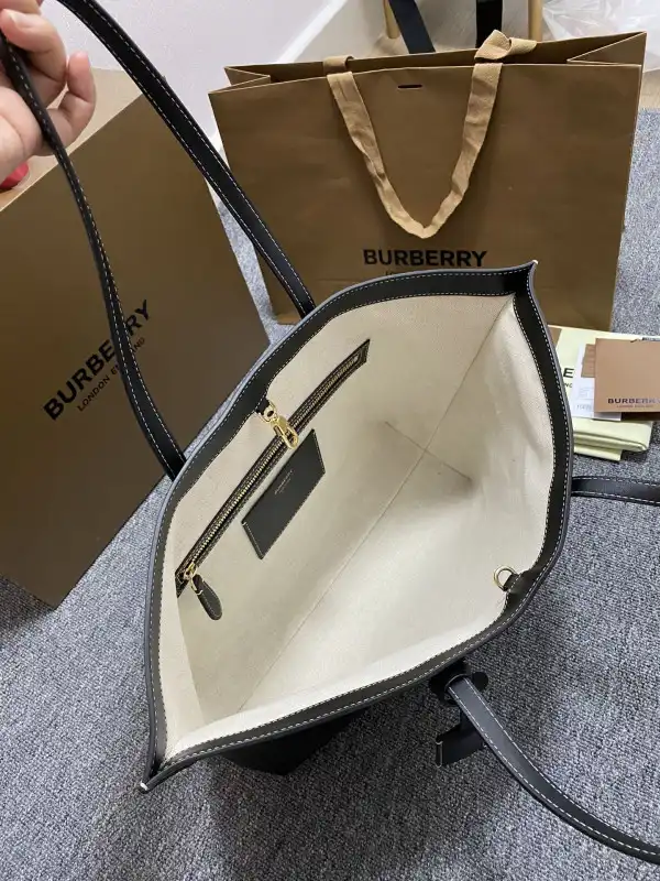 BURBERRY Medium Check Tote bag-34*14*28CM