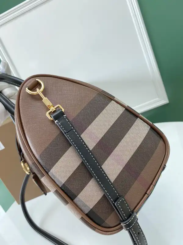 Yupoo bagsoffer BURBERRY Medium Check Bowling Bag-30*15*21CM