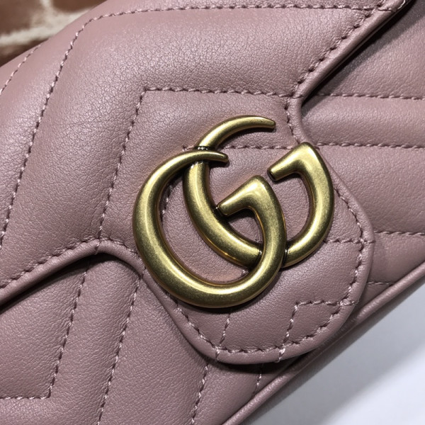 HOT SALE Gucci GG Marmont belt bag-16.5*10*5cm