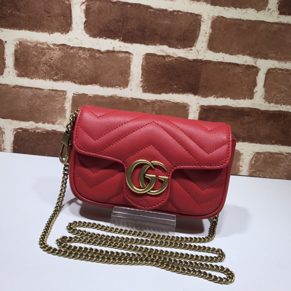 HOT SALE Gucci GG Marmont belt bag-16.5*10*5cm