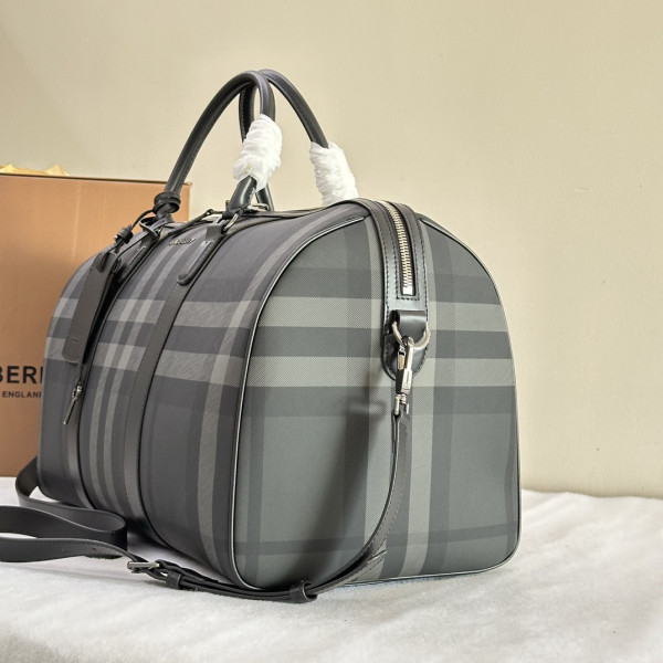 HOT SALE BURBERRY Check Bowling Bag-49*25*28CM