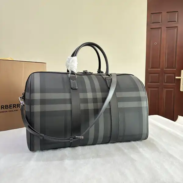 BURBERRY Check Bowling Bag-49*25*28CM