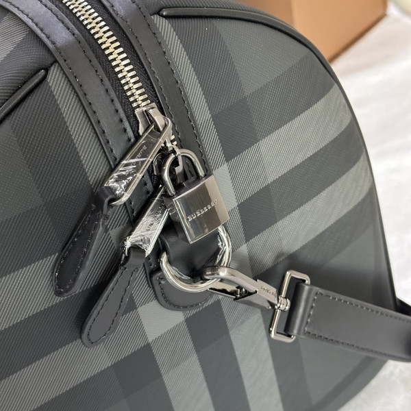 HOT SALE BURBERRY Check Bowling Bag-49*25*28CM