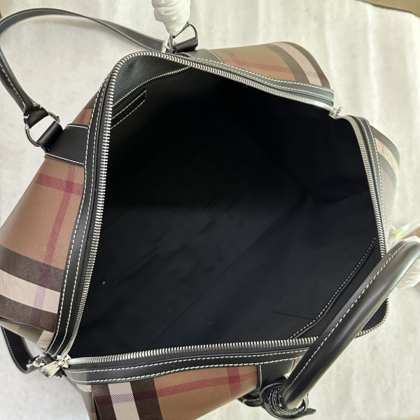 HOT SALE BURBERRY Check Bowling Bag-49*25*28CM