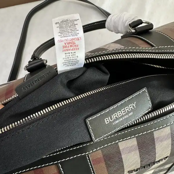 Bagsoffer yupoo BURBERRY Check Bowling Bag-49*25*28CM