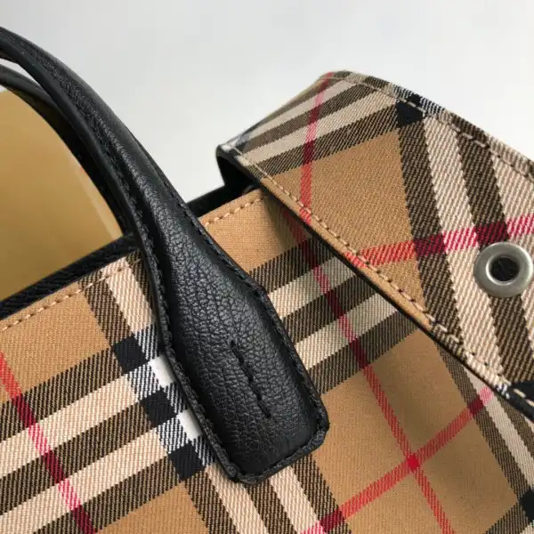 BURBERRY Medium Check Bowling Bag-30*15*21CM