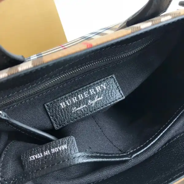 Bagsoffer BURBERRY Medium Check Bowling Bag-30*15*21CM