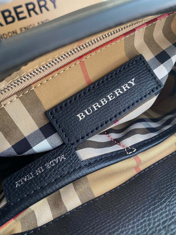 HOT SALE BURBERRY Check Bowling Bag-26*12*19CM