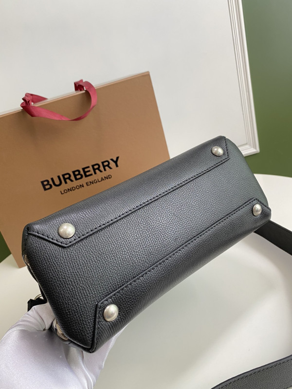 HOT SALE BURBERRY Check Bowling Bag-26*12*19CM