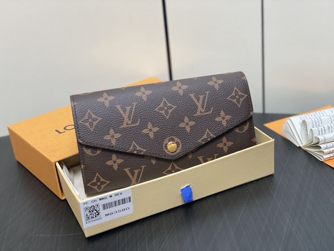 HOT SALE Louis Vuitton SARAH WALLET-19*10.5*2cm