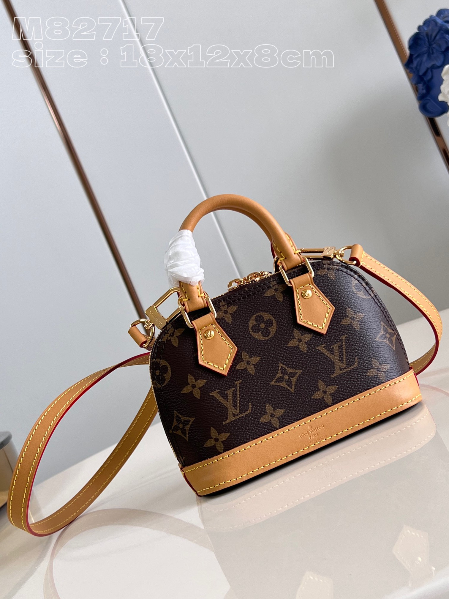 [FREE SHIPPING] LOUIS VUITTON Nano Alma-18*12*8cm