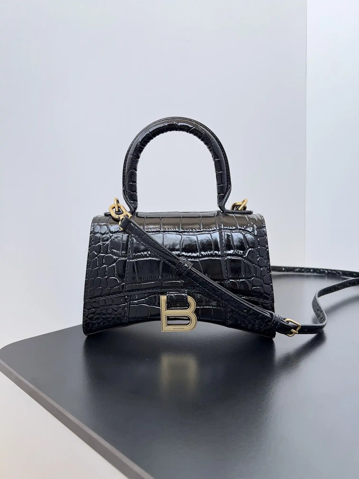 First bag ru Balenciaga XS Hourglass Bag-13*8*19CM