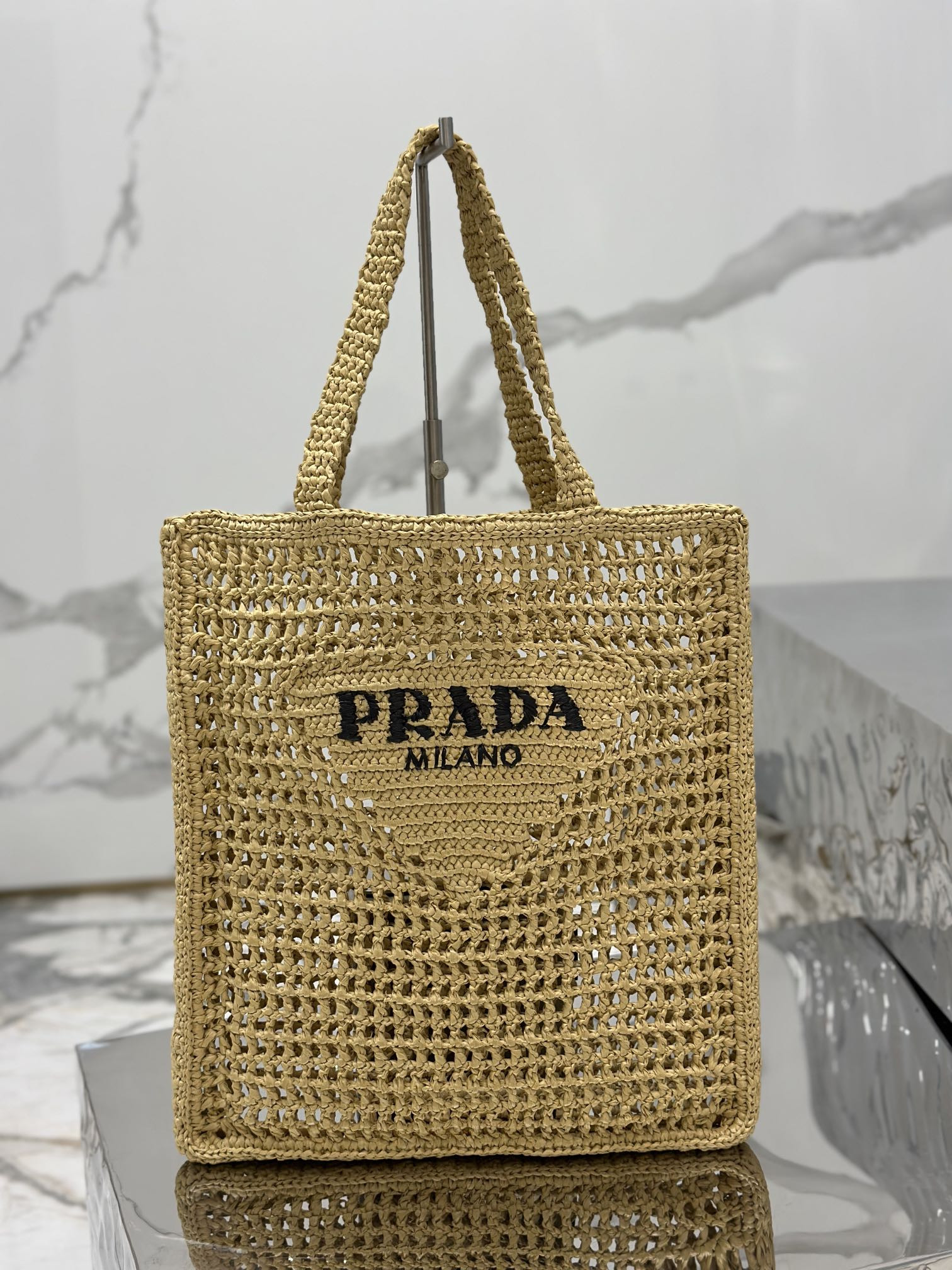 HOT SALE PRADA Crochet tote bag