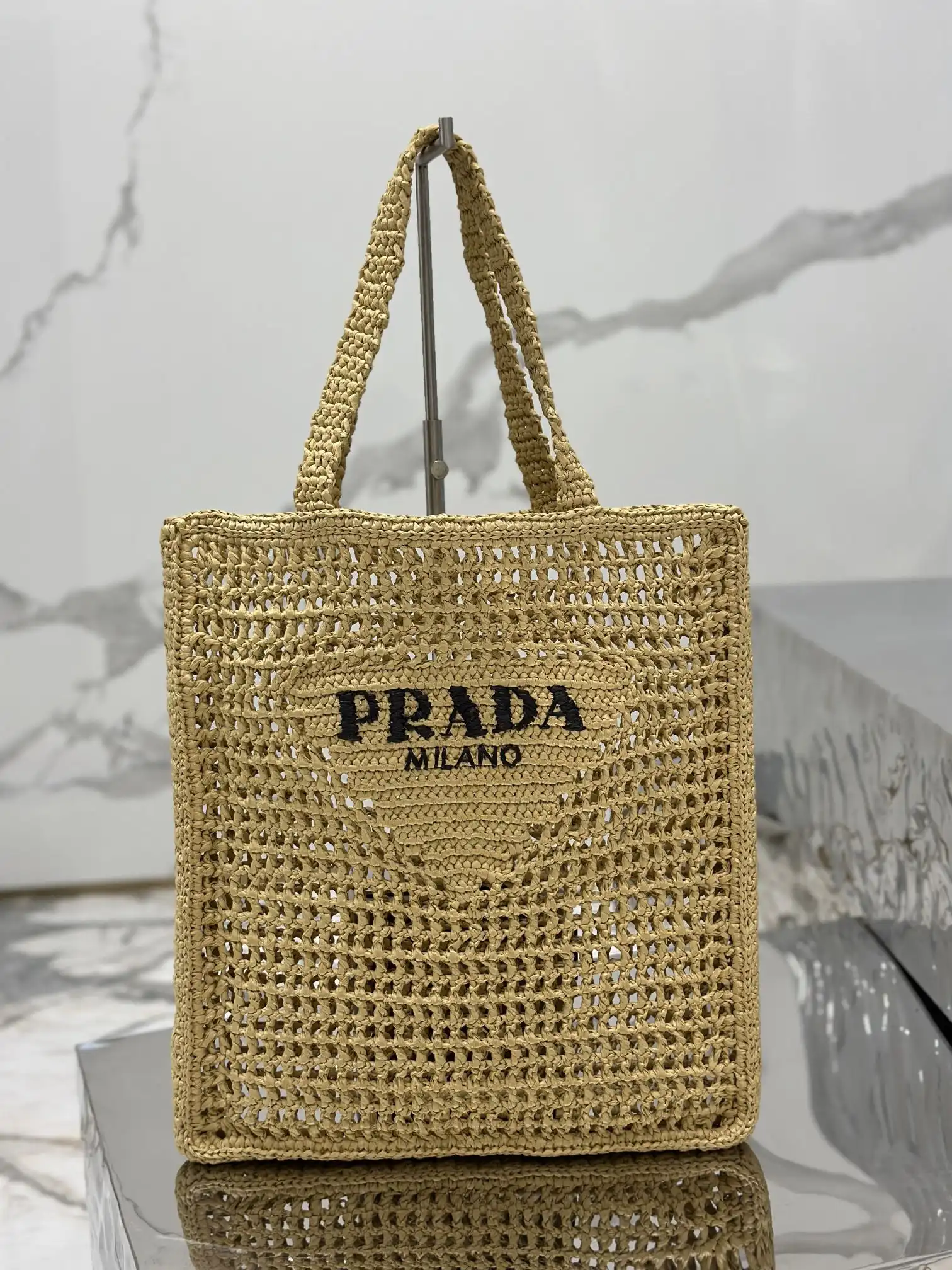 First Bag Ru PRADA Crochet tote bag