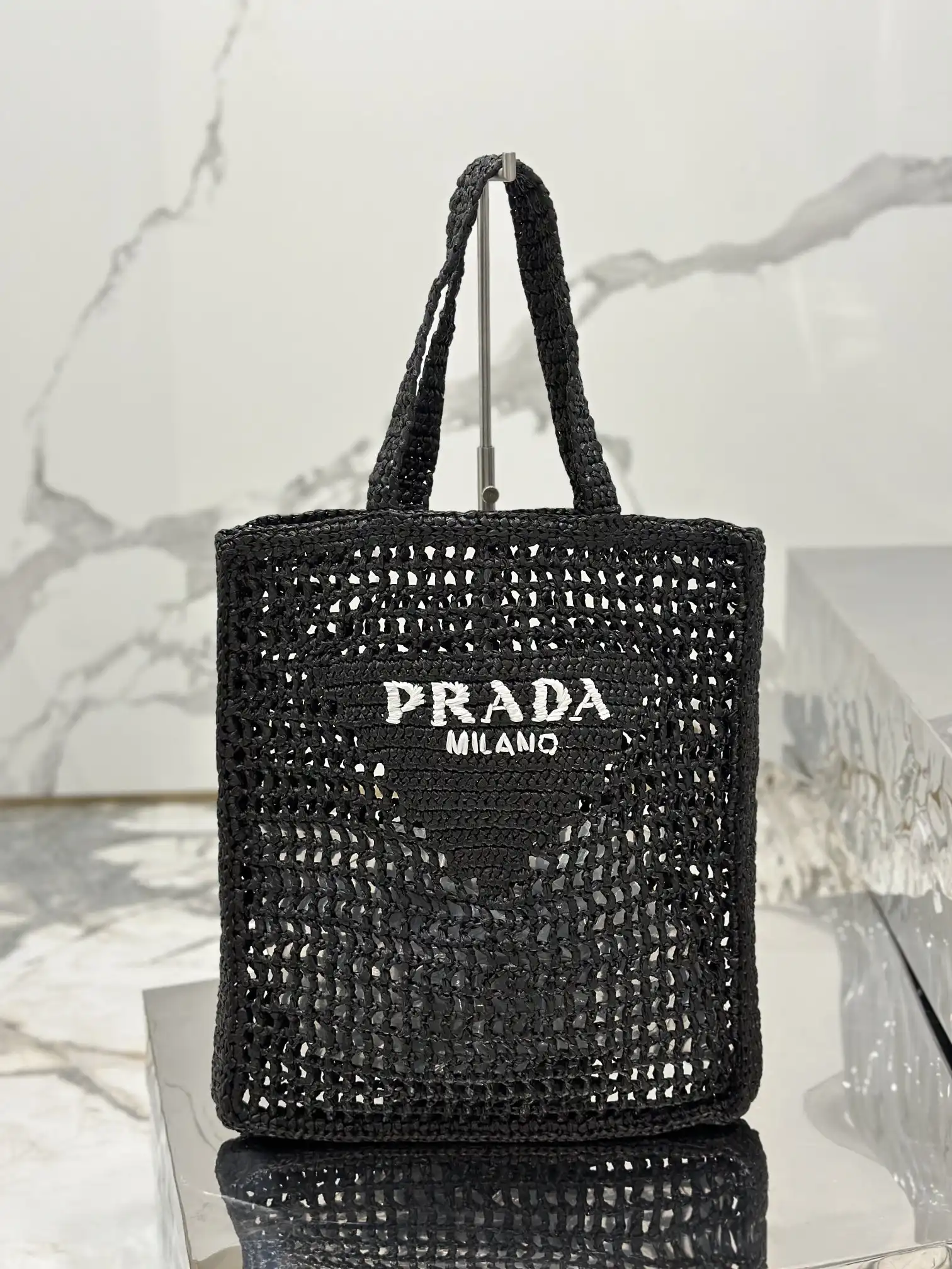 PRADA Crochet tote bag