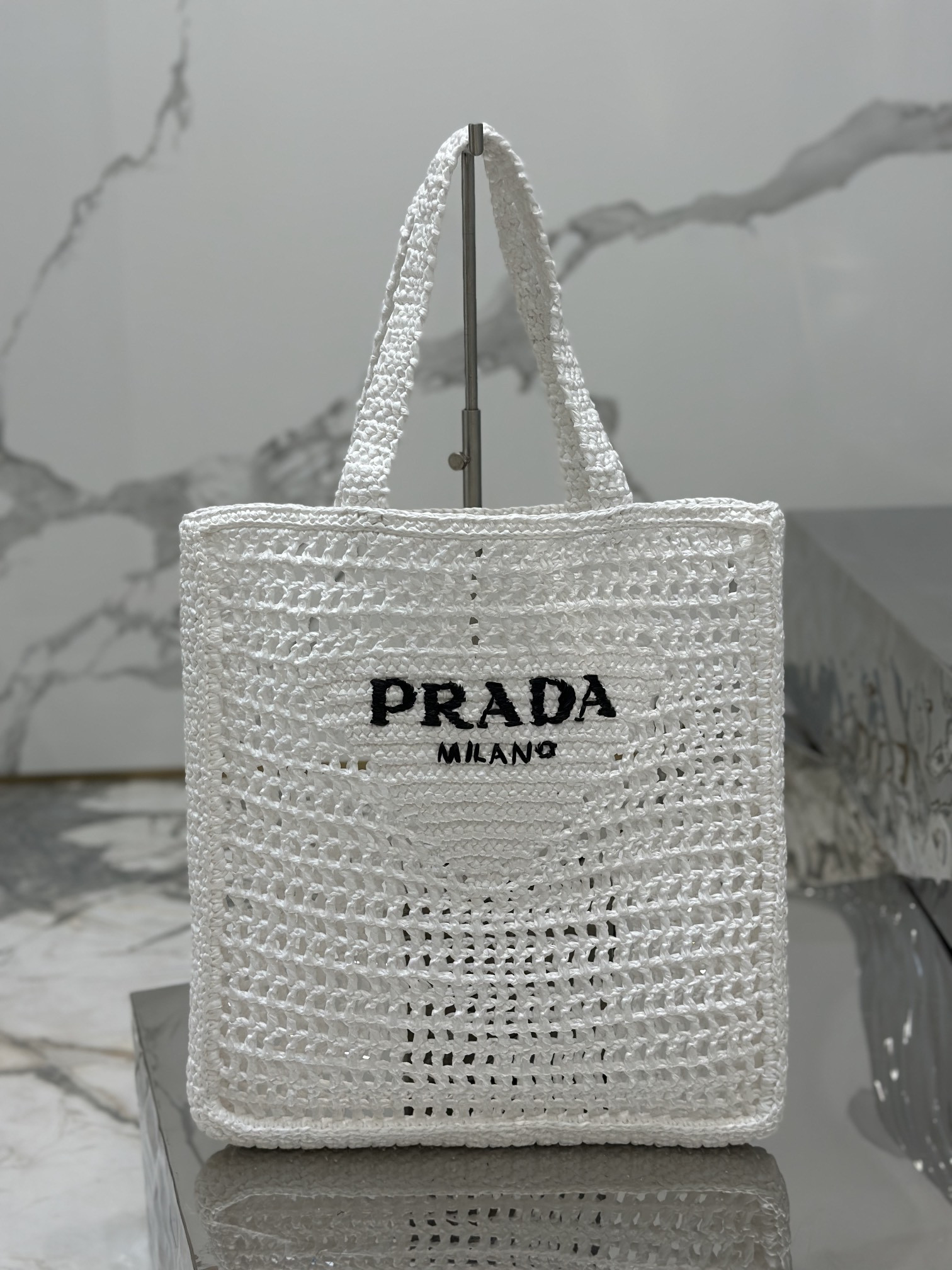 HOT SALE PRADA Crochet tote bag