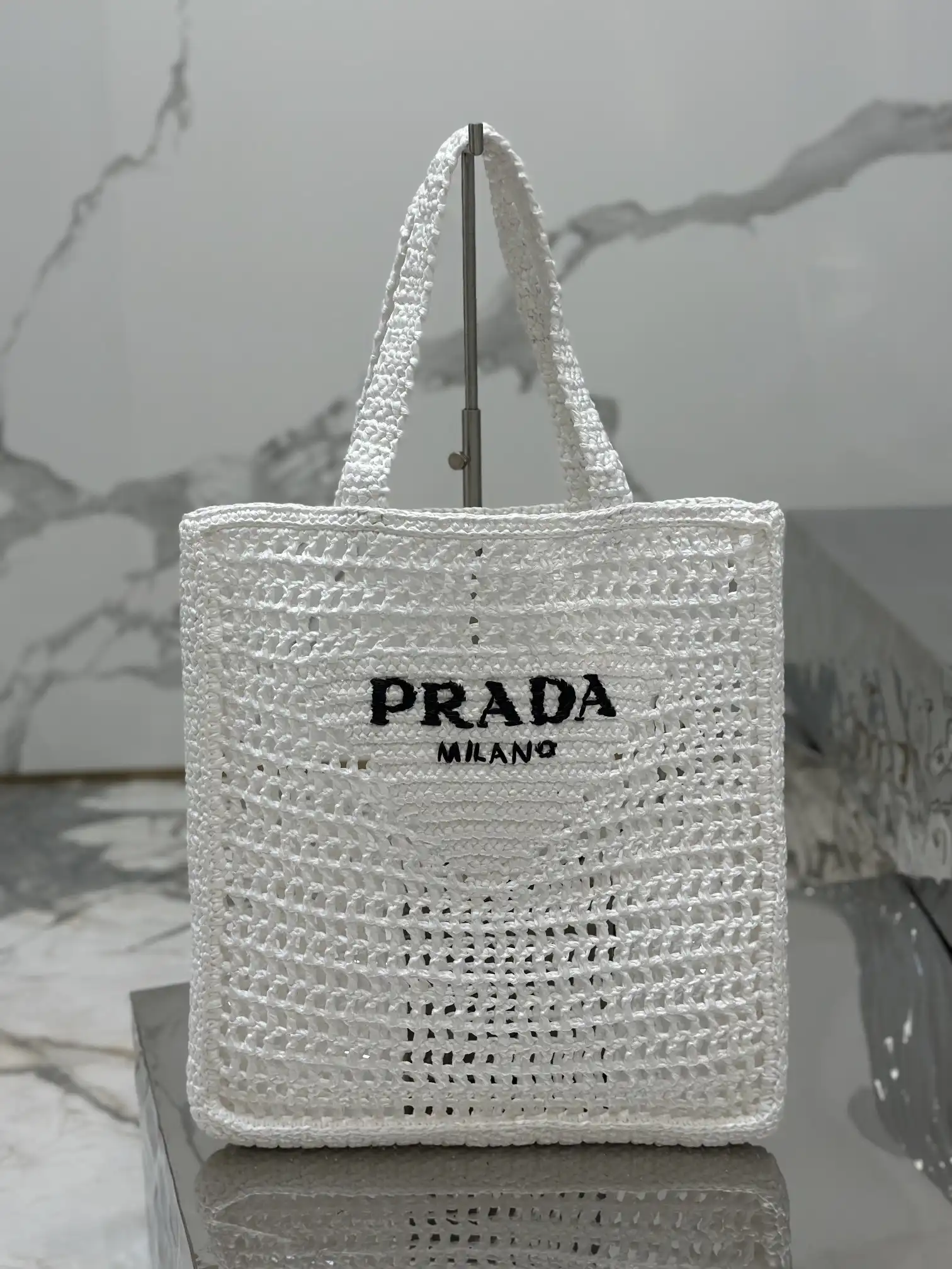 First Bag Ru PRADA Crochet tote bag