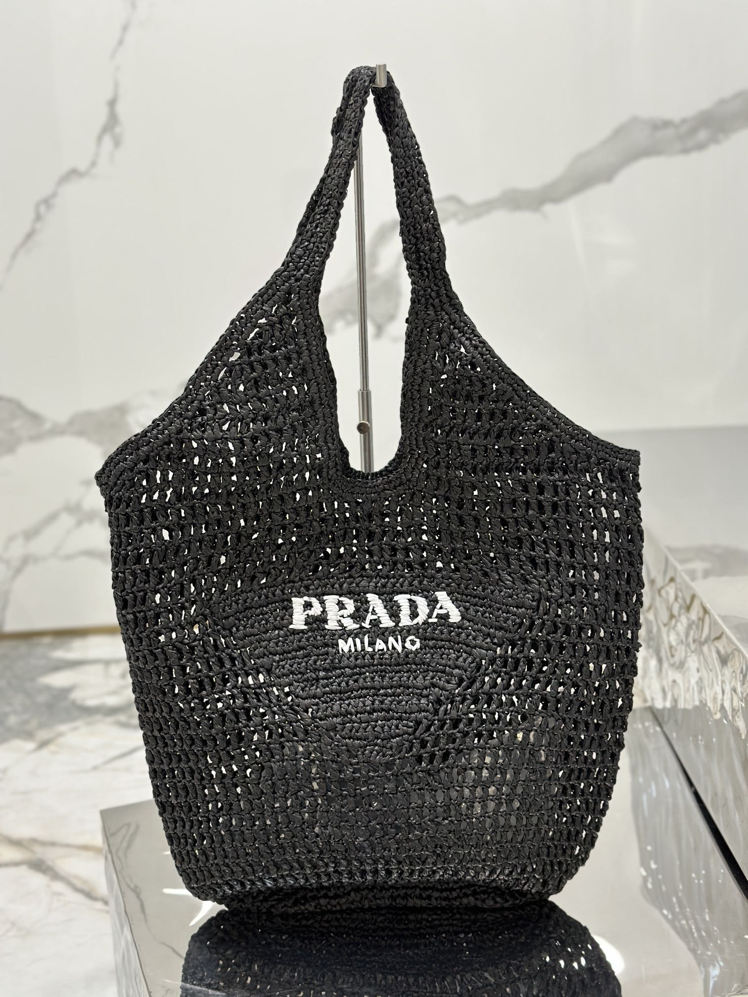 HOT SALE PRADA Crochet tote bag