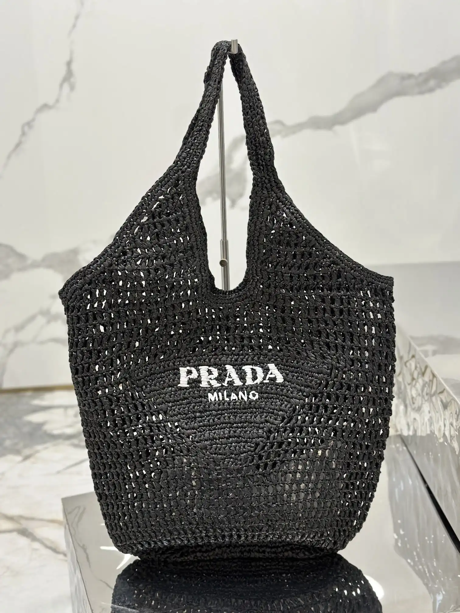 First bag ru PRADA Crochet tote bag