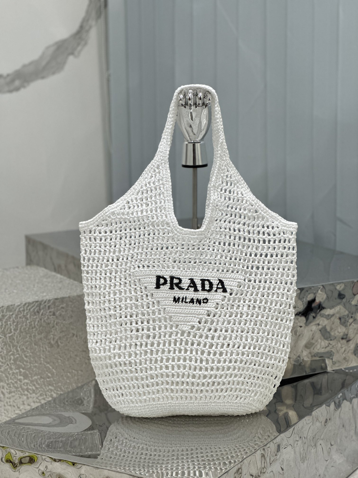 HOT SALE PRADA Crochet tote bag