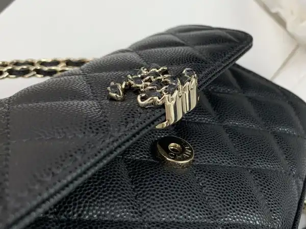 CHANEL FLAP BAG WITH TOP HANDLE-18CM