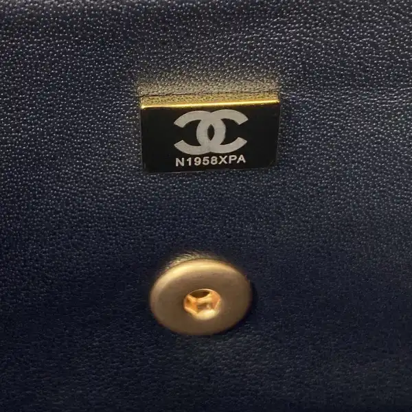 CHANEL FLAP BAG WITH TOP HANDLE-20*12*6cm