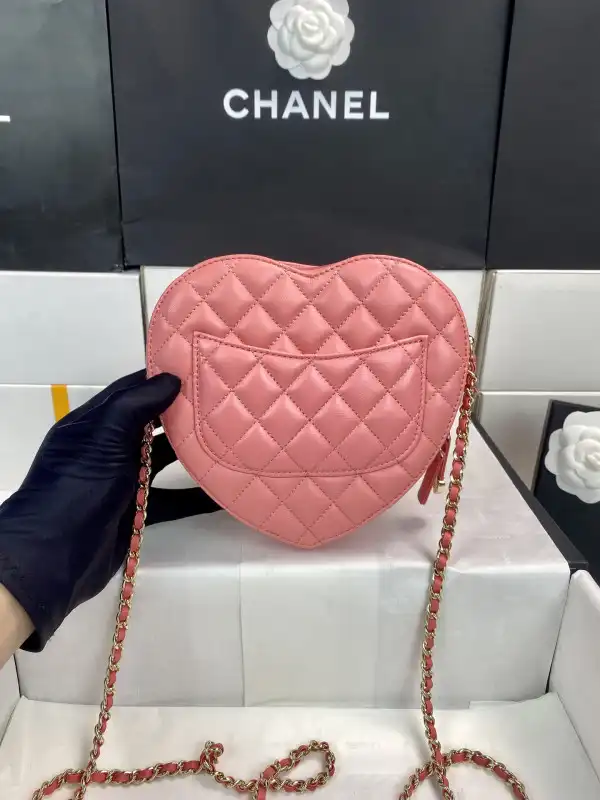 First bag ru CHANEL Heart Bag-18*16.5*6.5CM