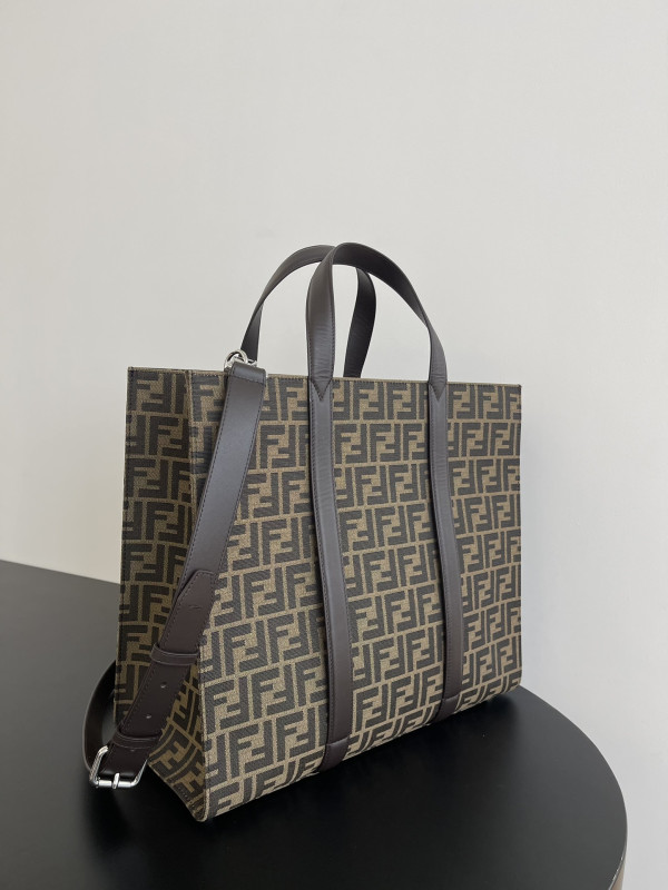 HOT SALE Fendi FF Jacquard Shopper-41*35*19cm