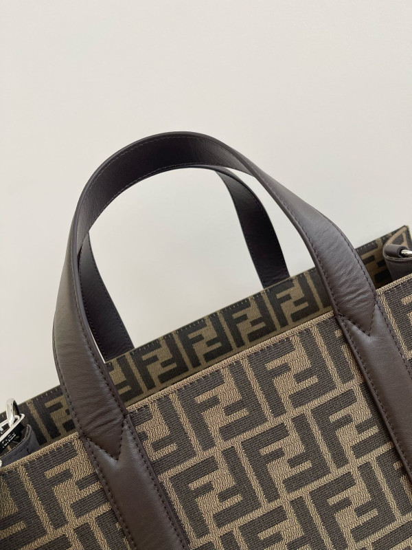 HOT SALE Fendi FF Jacquard Shopper-41*35*19cm