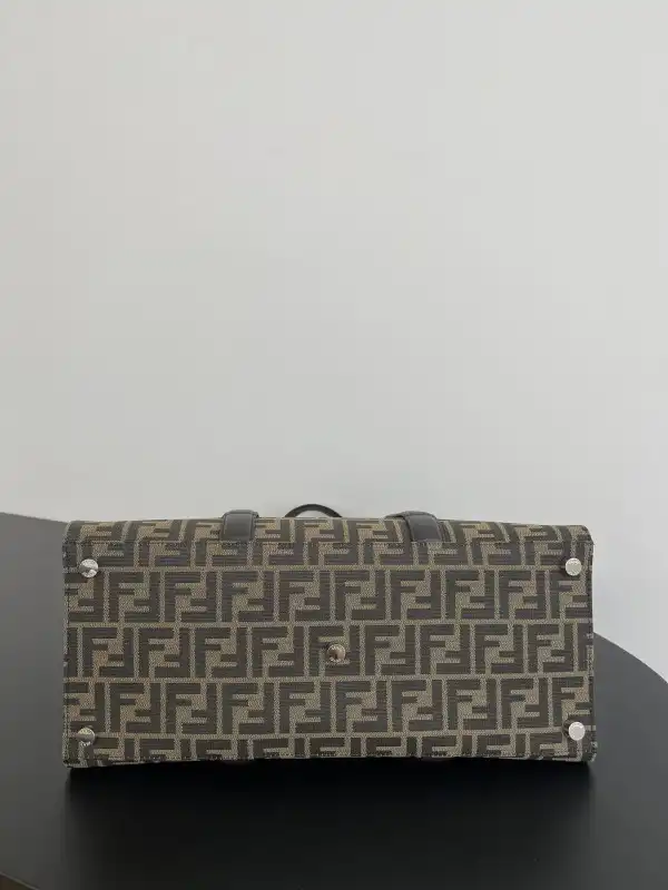 First bag ru Fendi FF Jacquard Shopper-41*35*19cm