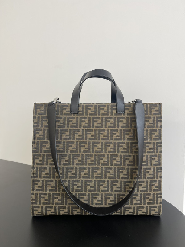 HOT SALE Fendi FF Jacquard Shopper-41*35*19cm