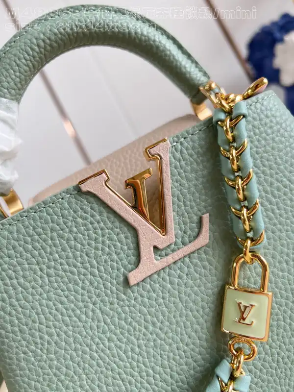 Rep LOUIS VUITTON CAPUCINES MINI-21*14*8CM