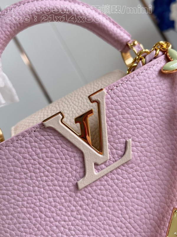 [FREE SHIPPING] LOUIS VUITTON CAPUCINES MINI-21*14*8CM