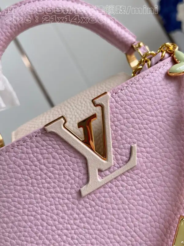 First bag ru LOUIS VUITTON CAPUCINES MINI-21*14*8CM