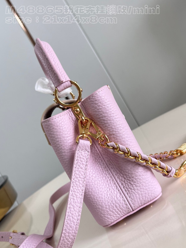 [FREE SHIPPING] LOUIS VUITTON CAPUCINES MINI-21*14*8CM