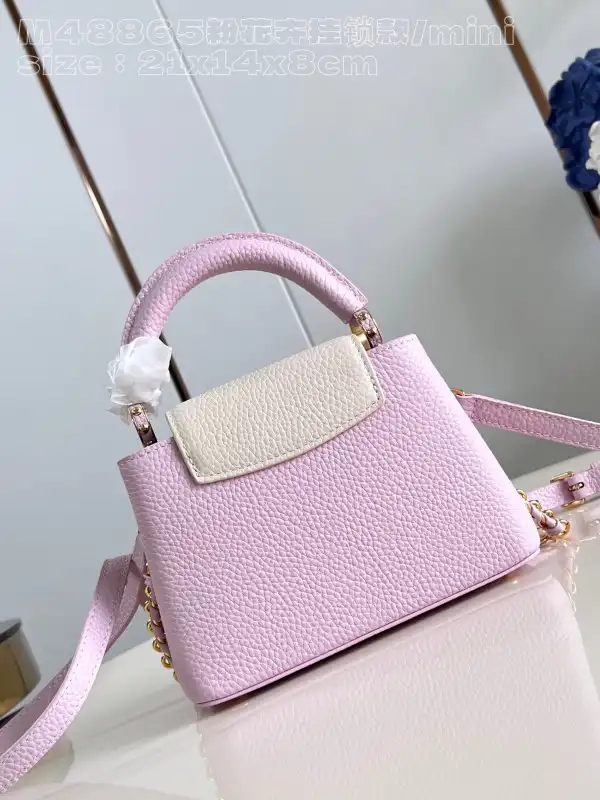 Rep LOUIS VUITTON CAPUCINES MINI-21*14*8CM