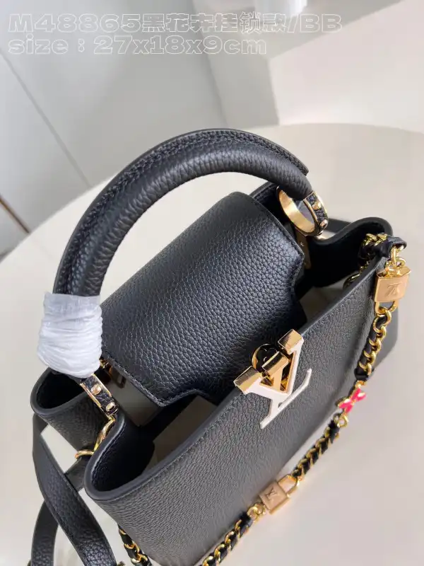 First bag ru LOUIS VUITTON CAPUCINES BB-27*18*9CM